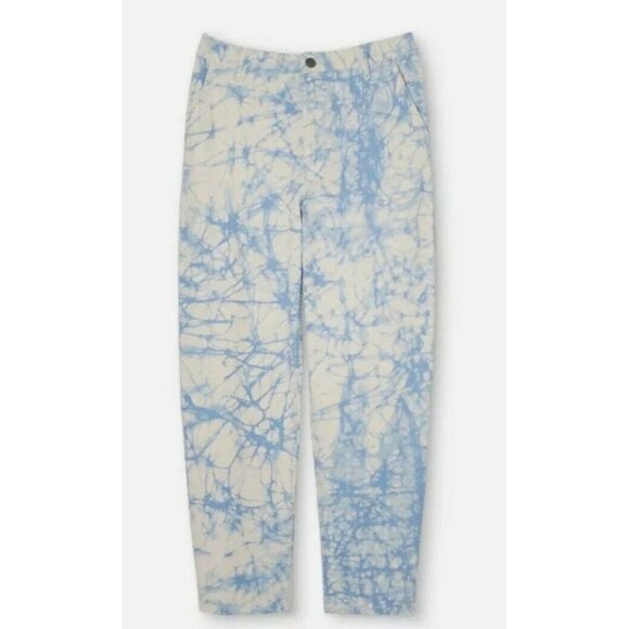 WOMEN'S Marble Print High Rise Tapered Jeans Rachel Comey Target Blue Size 2 - Picture 1 of 3